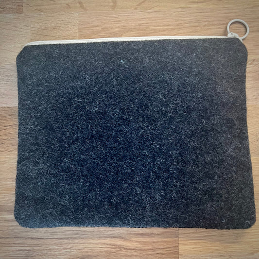 Handgjord unik börs ”allt är möjligt” grön/rosa 16x20cm