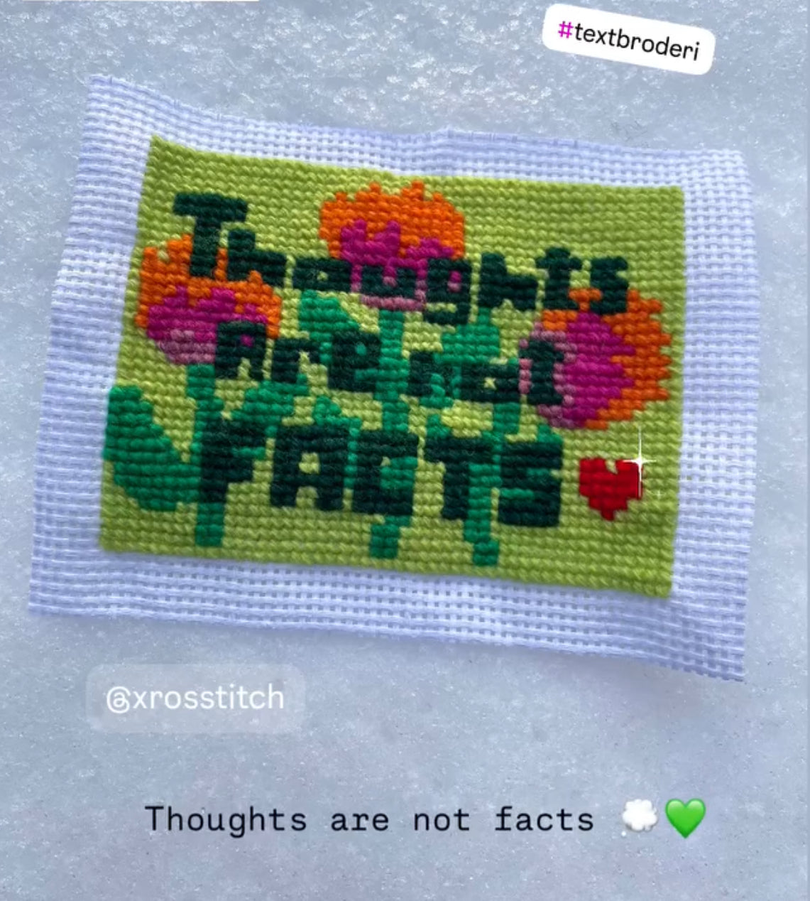 Mönster - "thoughts are not facts"