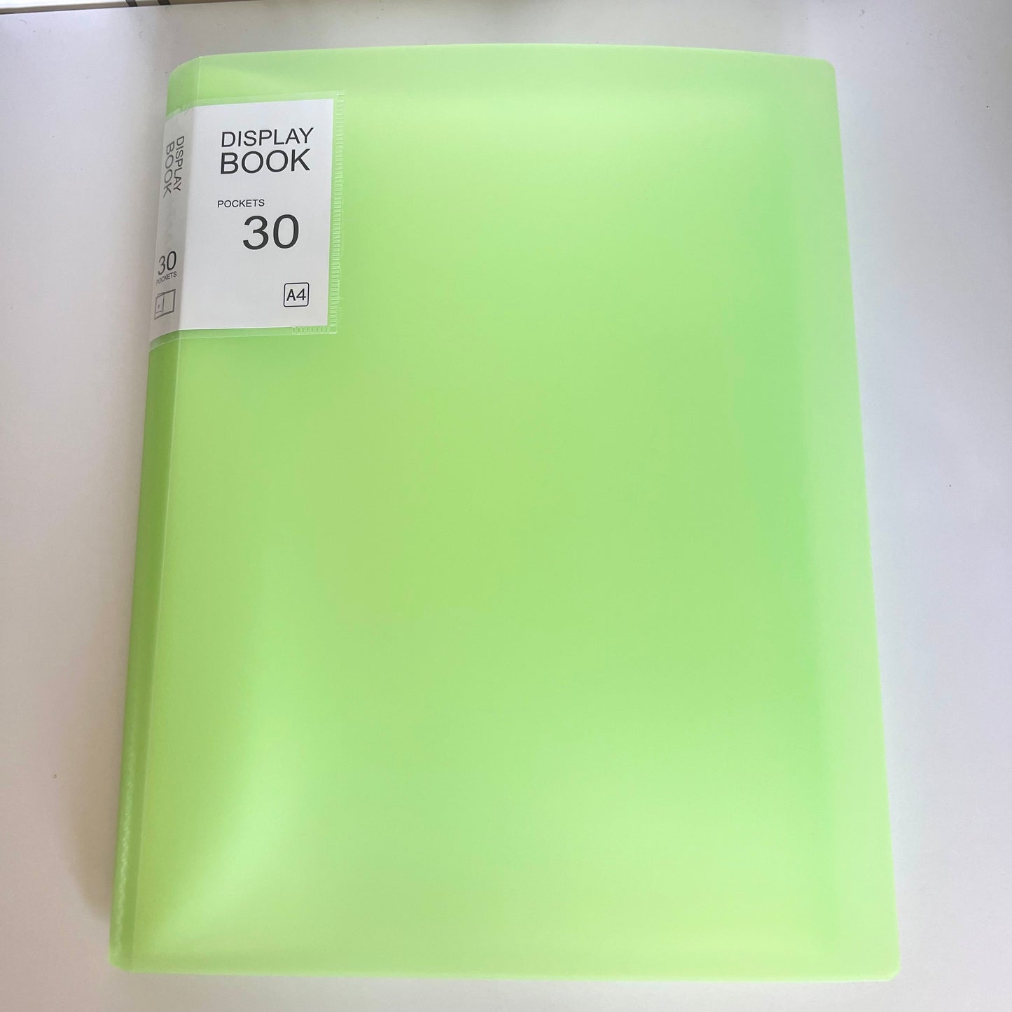 A4 displaybok med plastfickor bra förvaring för a4 papper och fotografier eller mönster med mera finns i flera färger