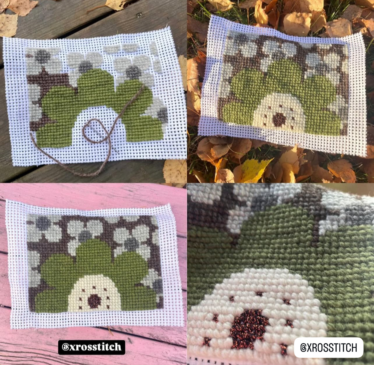 Mönster - retroblomma med blommor
