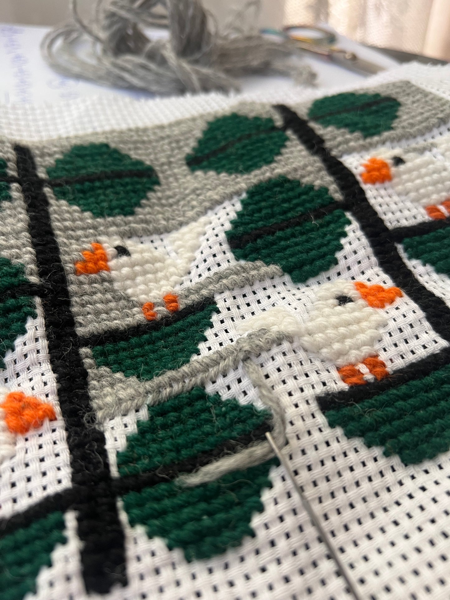 Broderikit flörtiga finkar