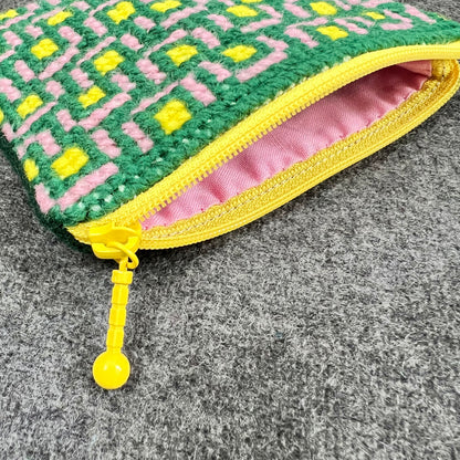 Broderi & sykit, liten börs ”tunnelsyn, fjärran” 10,5x13cm