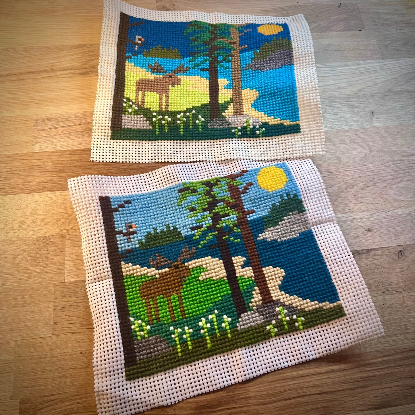 Mönster - ”dags för ett dopp” 16x19cm