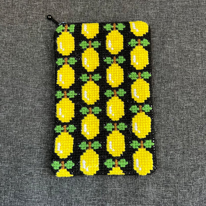 Mobil och glasögonfodral kit ”citronella” svart 12x20cm