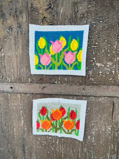 Broderikit med ullgarn ”längtan till våren” 13x17cm