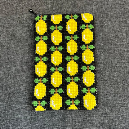 Mobil och glasögonfodral kit ”citronella” svart 12x20cm