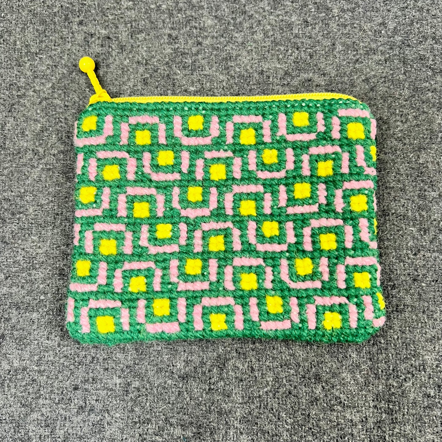 Broderi & sykit, liten börs ”tunnelsyn, fjärran” 10,5x13cm