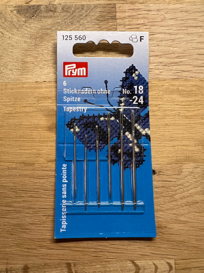 Prym broderinålar, utan spets, no 18-24, 6-pack