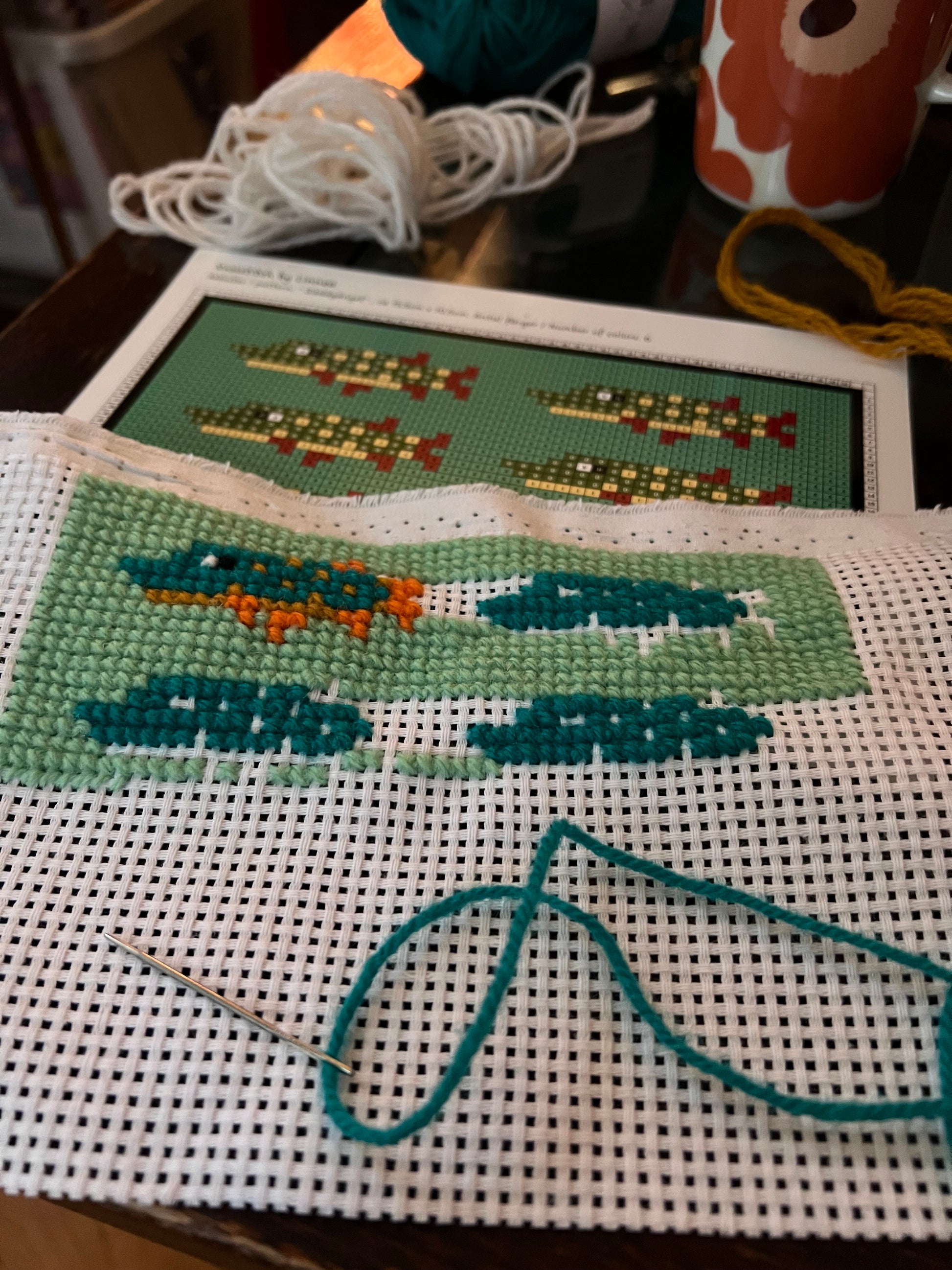 Broderikit gäddgänget 