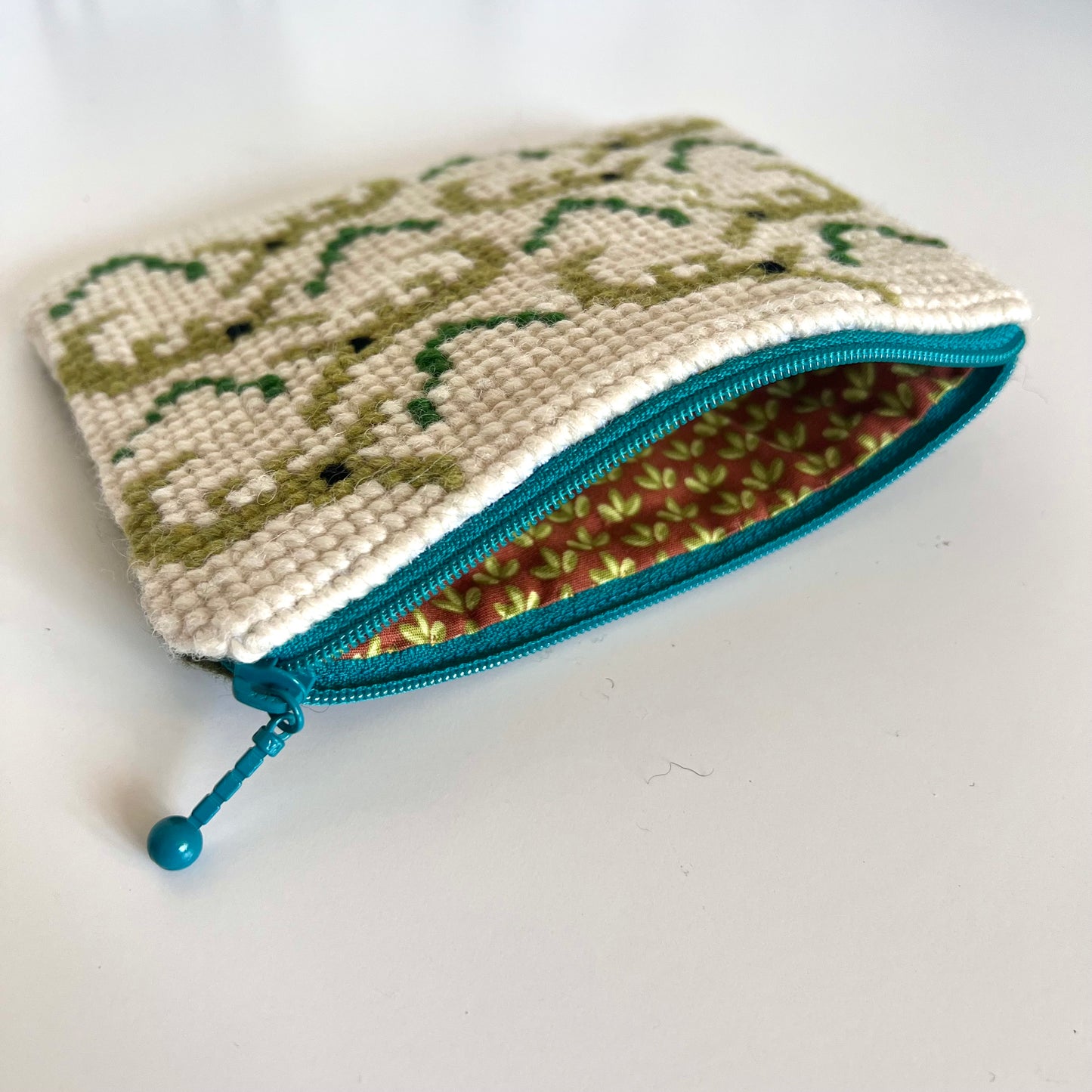 Handgjord unik börs, hungriga krokodiler