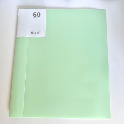 A4 displaybok med plastfickor bra förvaring för a4 papper och fotografier eller mönster med mera finns i flera färger 
