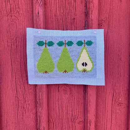 Broderikit med ullgarn ” piron päron ”