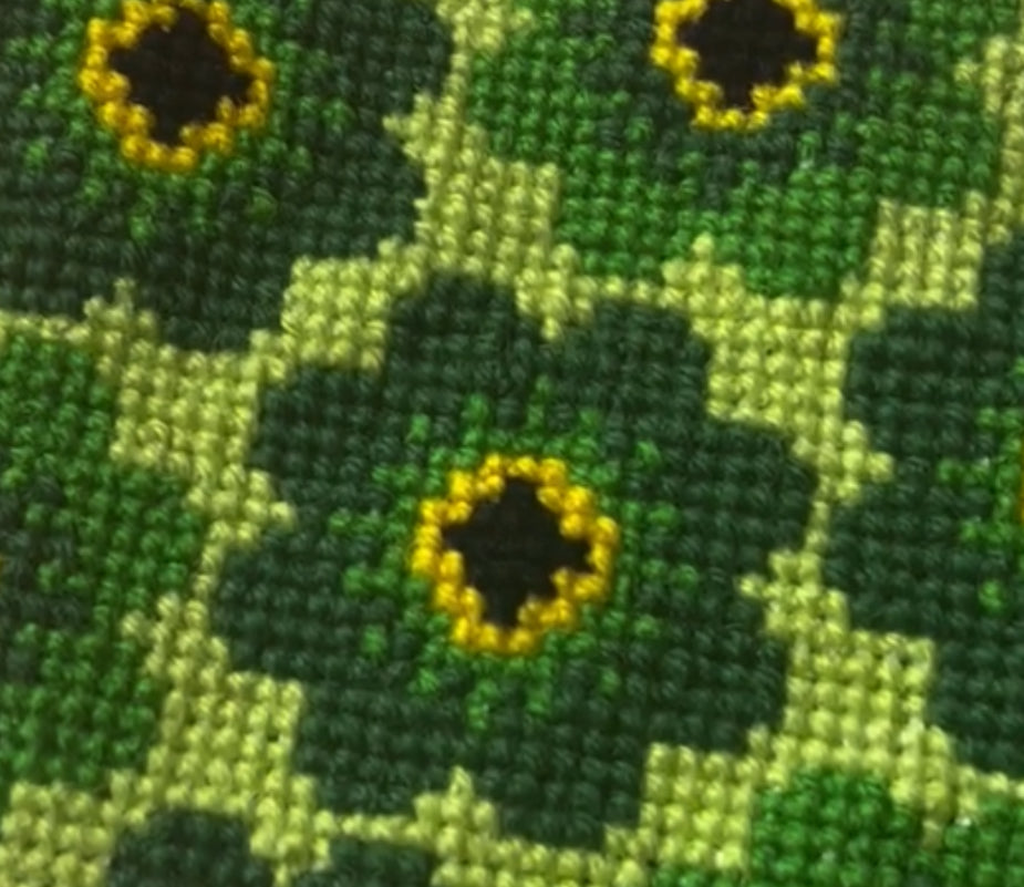 Broderikit med ullgarn ”sommarblom”