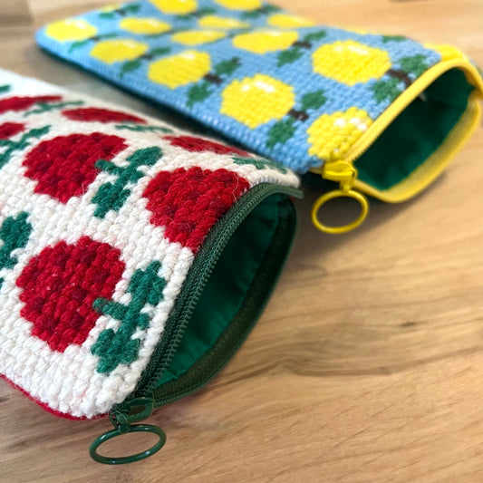 Handgjort mobilfodral ”citronella” ca 12x20cm