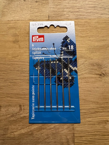 Prym broderinålar, utan spets, no 18, 6-pack
