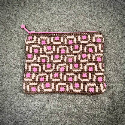 Broderi & sykit, liten börs ”tunnelsyn, fjärran” 10,5x13cm