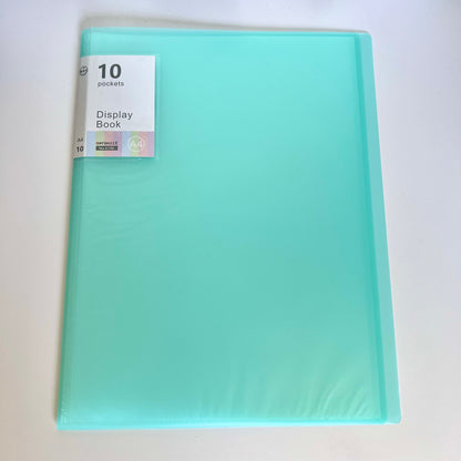 A4 displaybok med plastfickor bra förvaring för a4 papper och fotografier eller mönster med mera finns i flera färger 