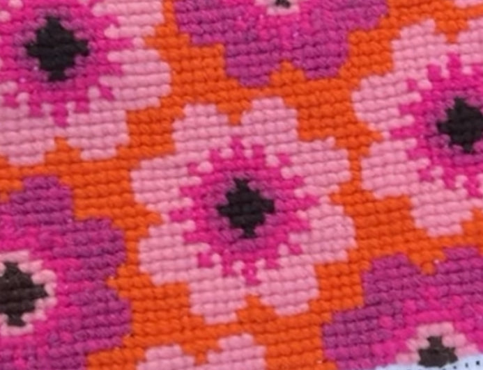 Broderikit med ullgarn ”sommarblom”