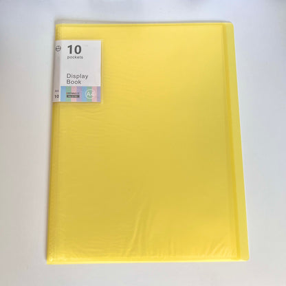 A4 displaybok med plastfickor bra förvaring för a4 papper och fotografier eller mönster med mera finns i flera färger 