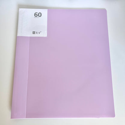 A4 displaybok med plastfickor bra förvaring för a4 papper och fotografier eller mönster med mera finns i flera färger 