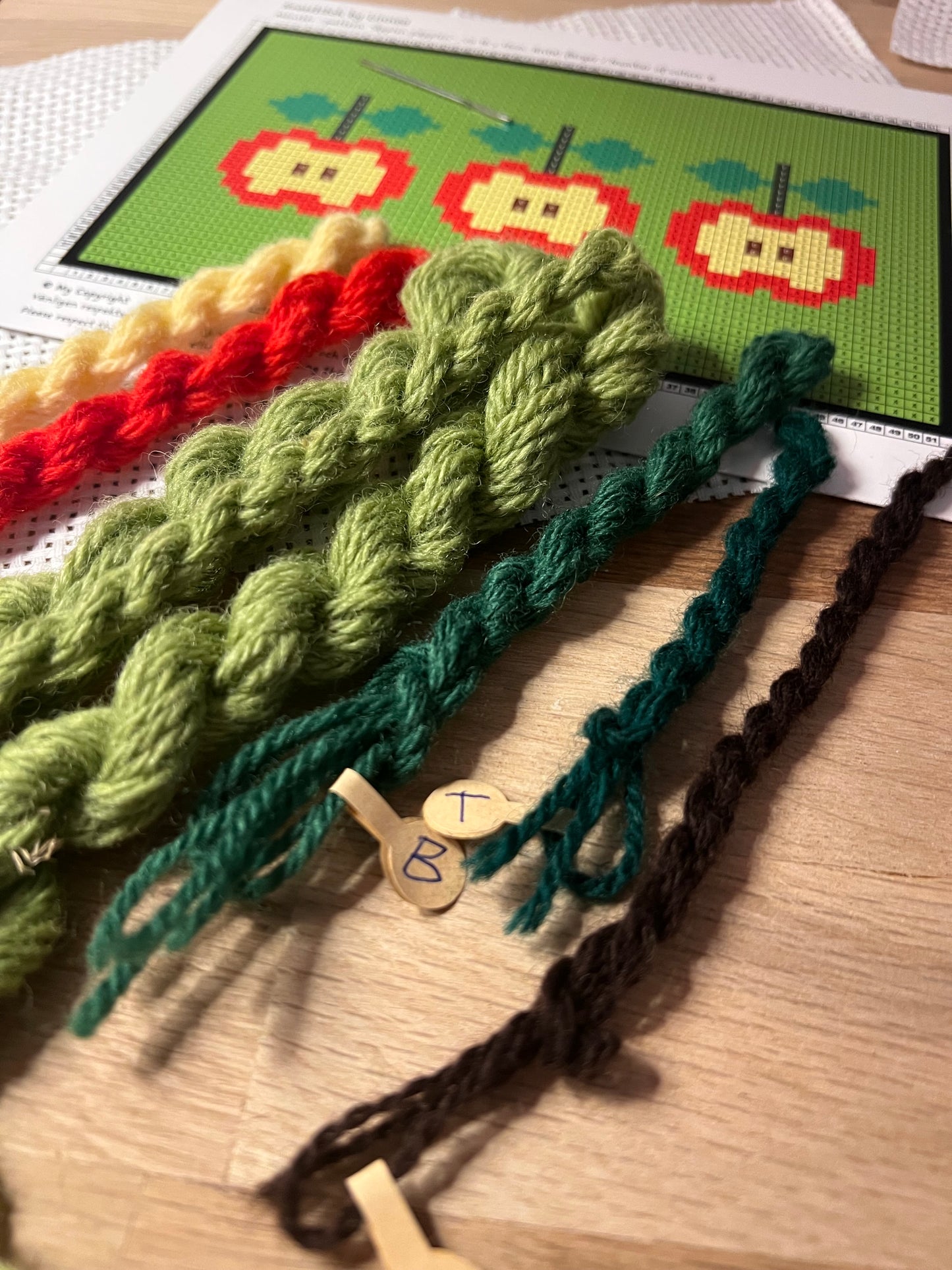 Broderikit äpplen päpplen 