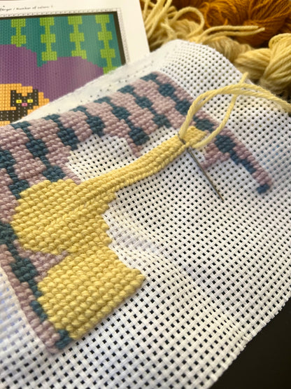 Broderikit retrokatten