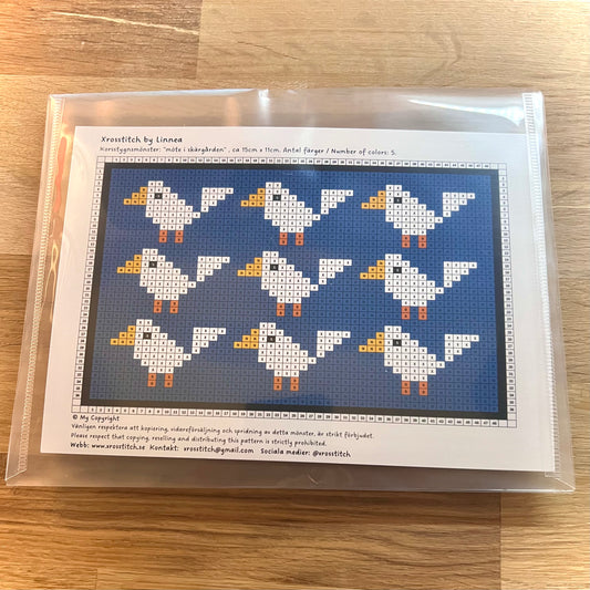 Broderikit med ullgarn ”möte i skärgården”