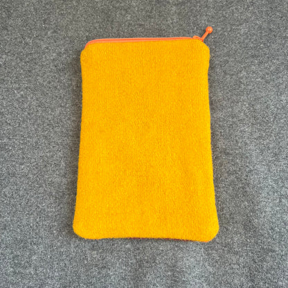Mobil och glasögonfodral kit ”sommarblom” orange/körsbärsröd 12x20cm