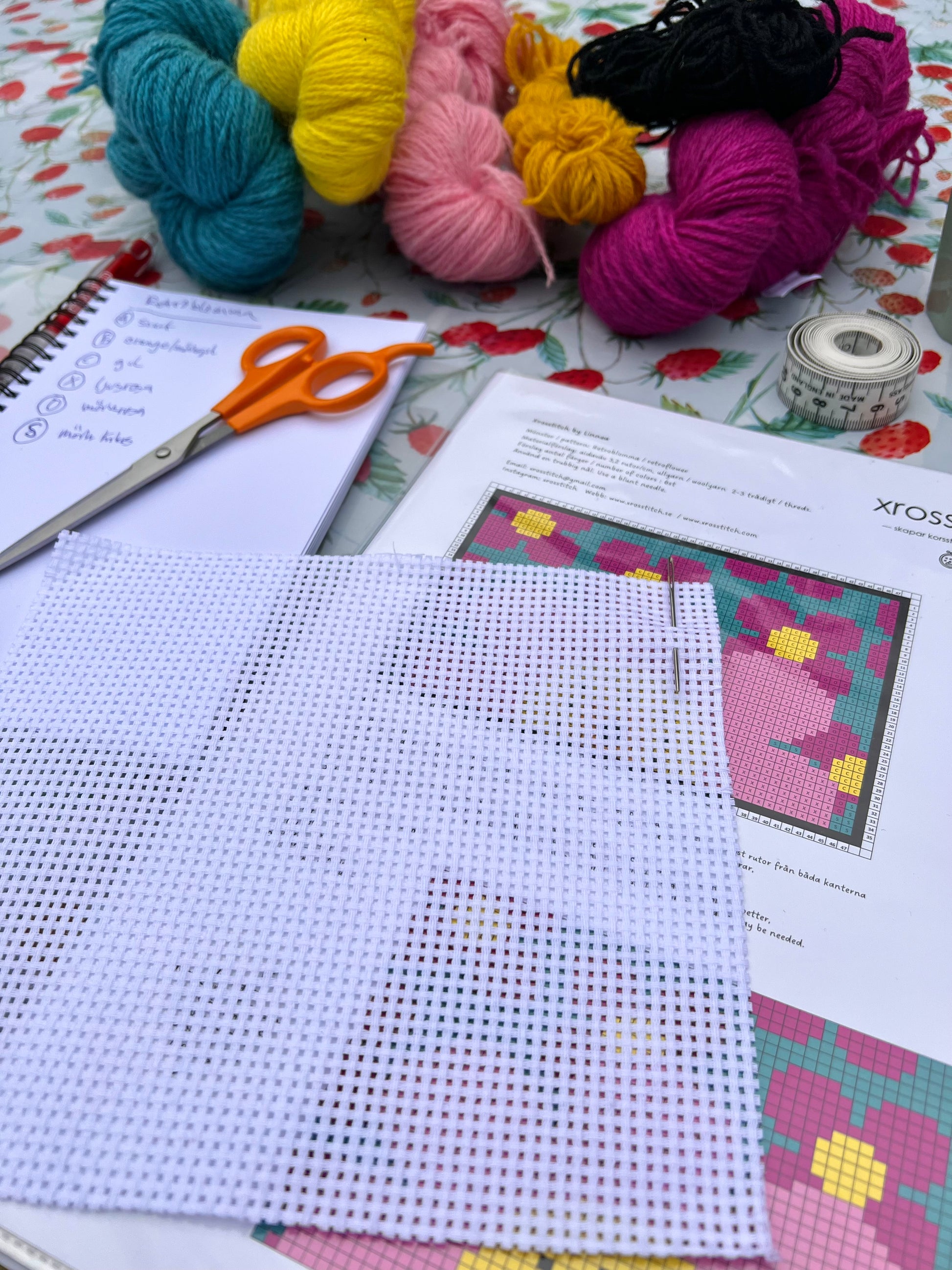 Broderikit ”retroblomma”