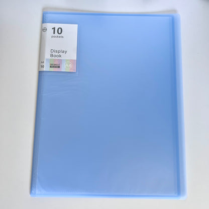 A4 displaybok med plastfickor bra förvaring för a4 papper och fotografier eller mönster med mera finns i flera färger 
