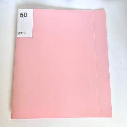 A4 displaybok med plastfickor bra förvaring för a4 papper och fotografier eller mönster med mera finns i flera färger 
