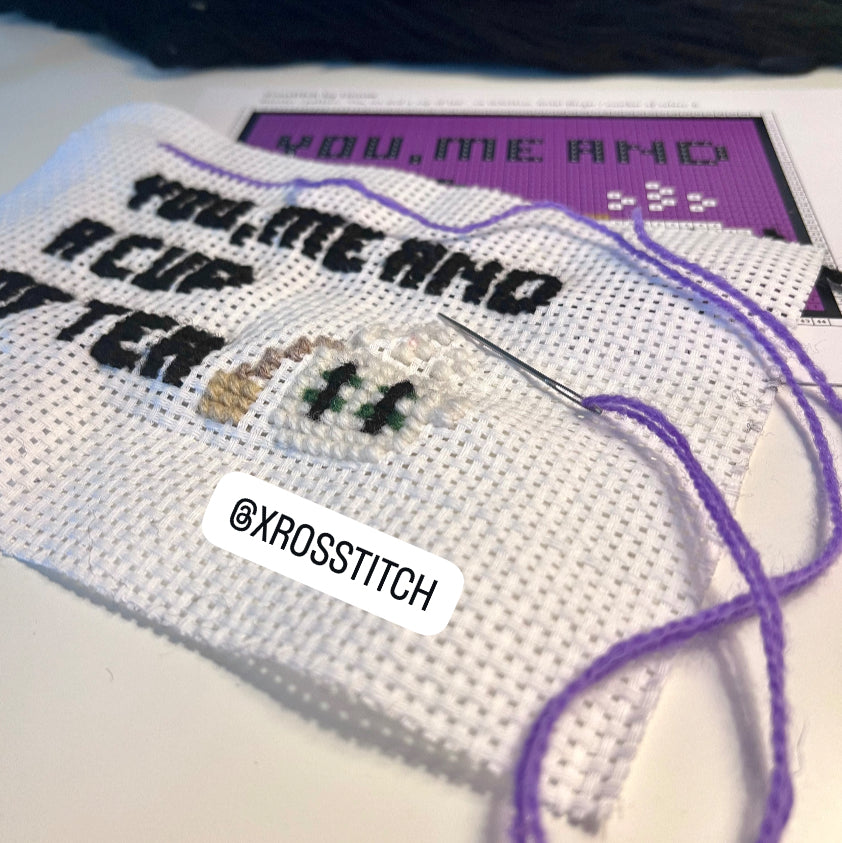 Broderikit ”you me, and a cup of tea”