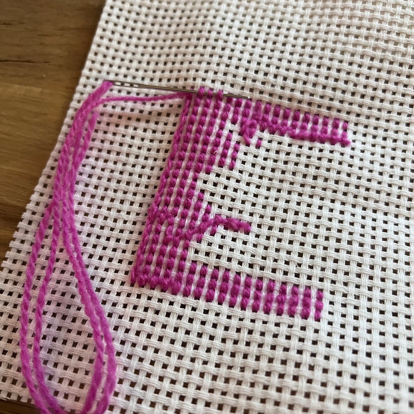 Broderikit med ullgarn, 3st småbroderier, för barn & nybörjare