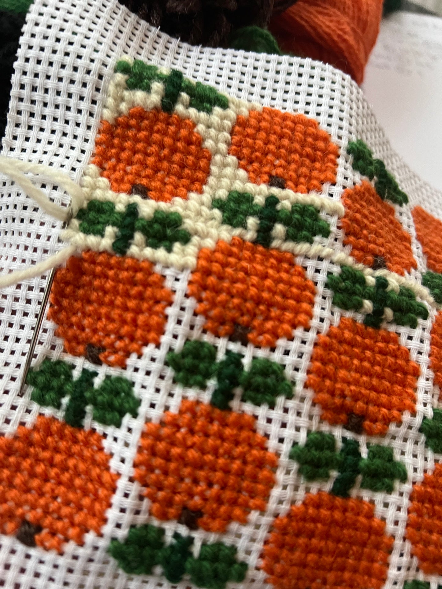 Handgjord unik axelremsväska, retro apelsiner