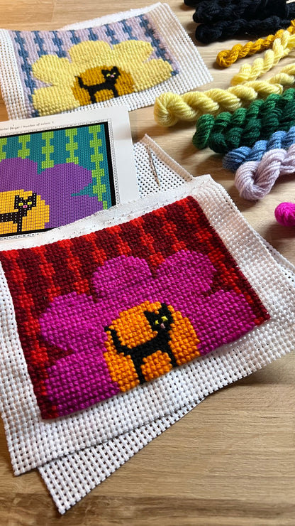 Broderikit retrokatten
