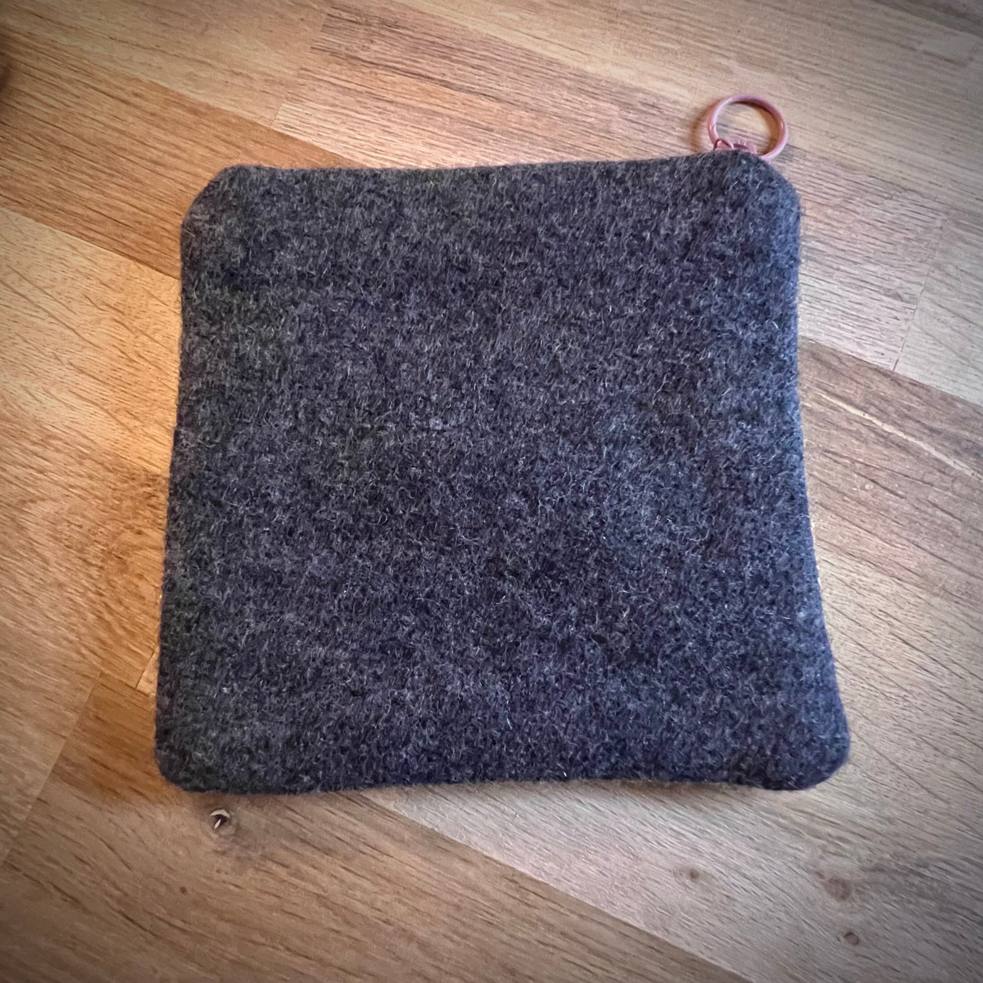 Handgjord unik börs, rosa pion