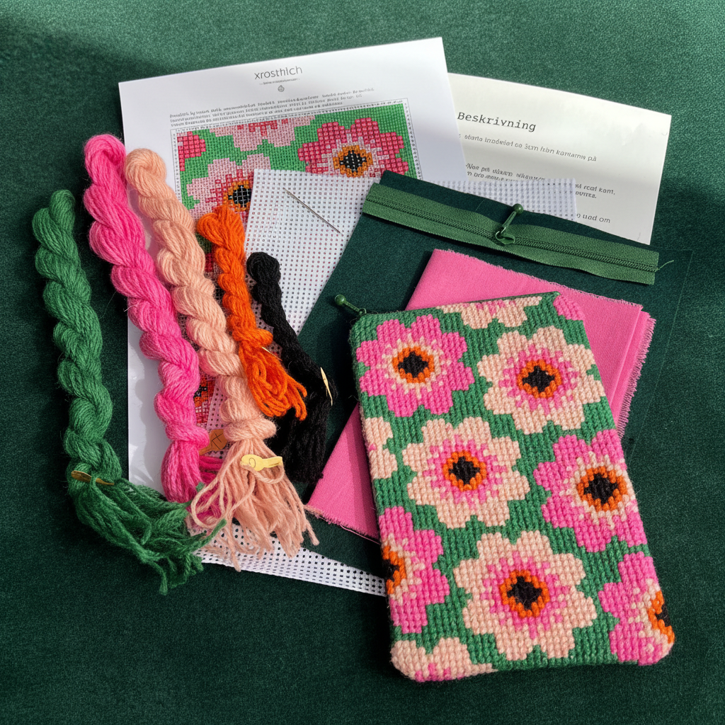 Blomsterkit – sammet bakgrund