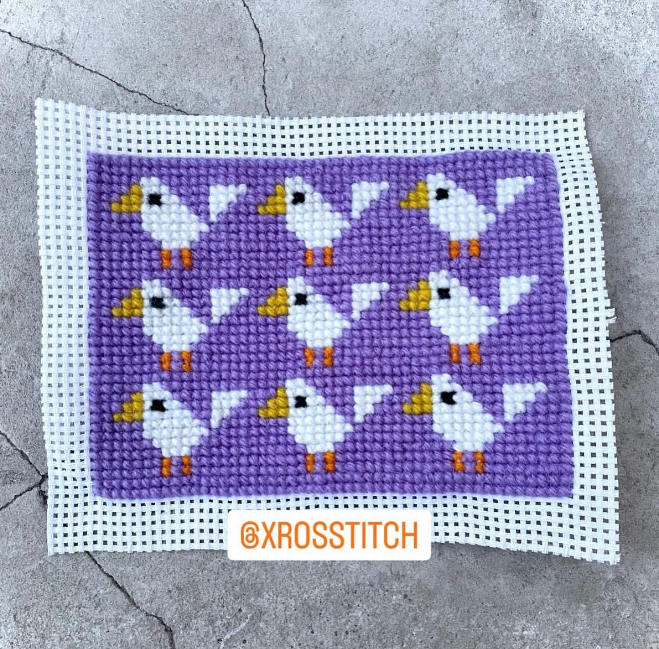 Broderikit med fåglar 