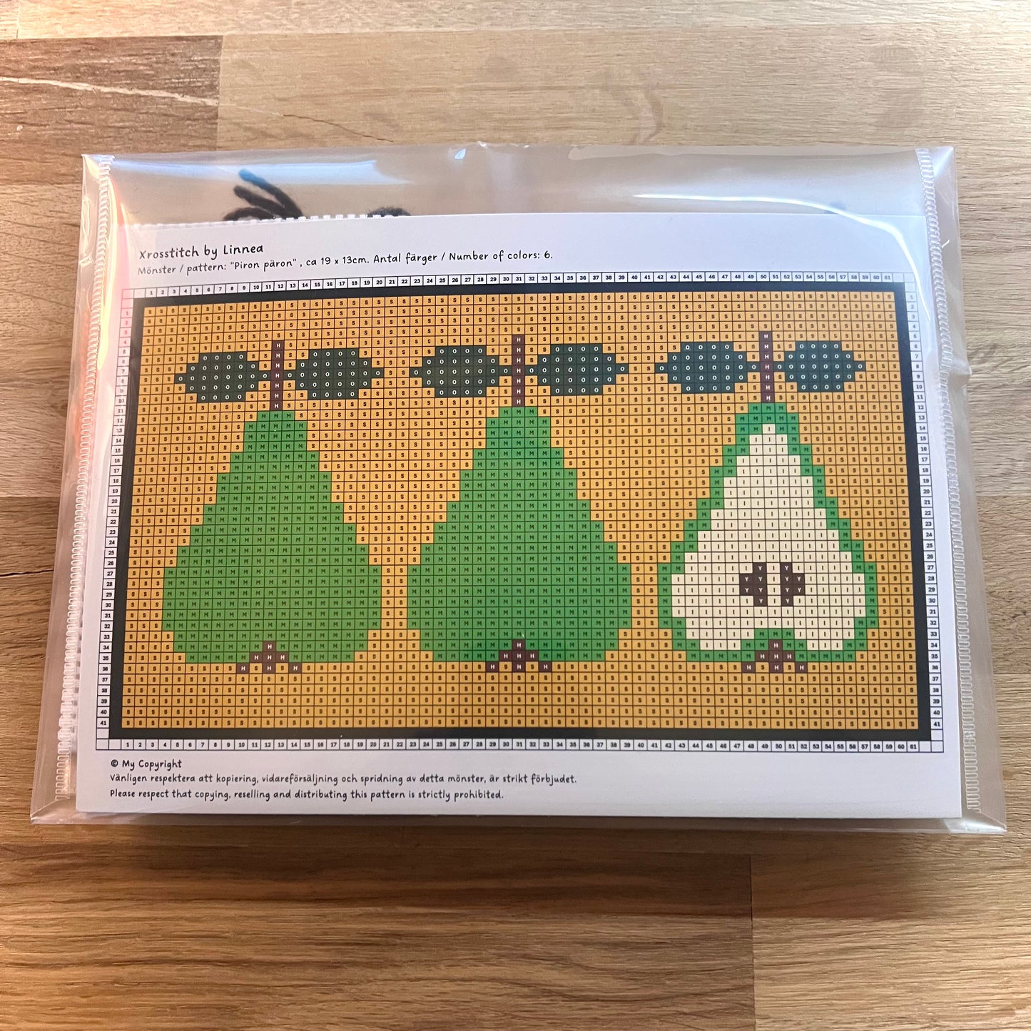 broderikit piron päron med ullgarn