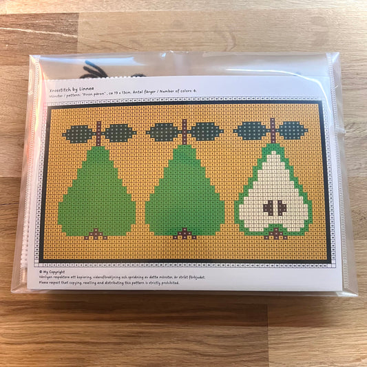 broderikit piron päron med ullgarn