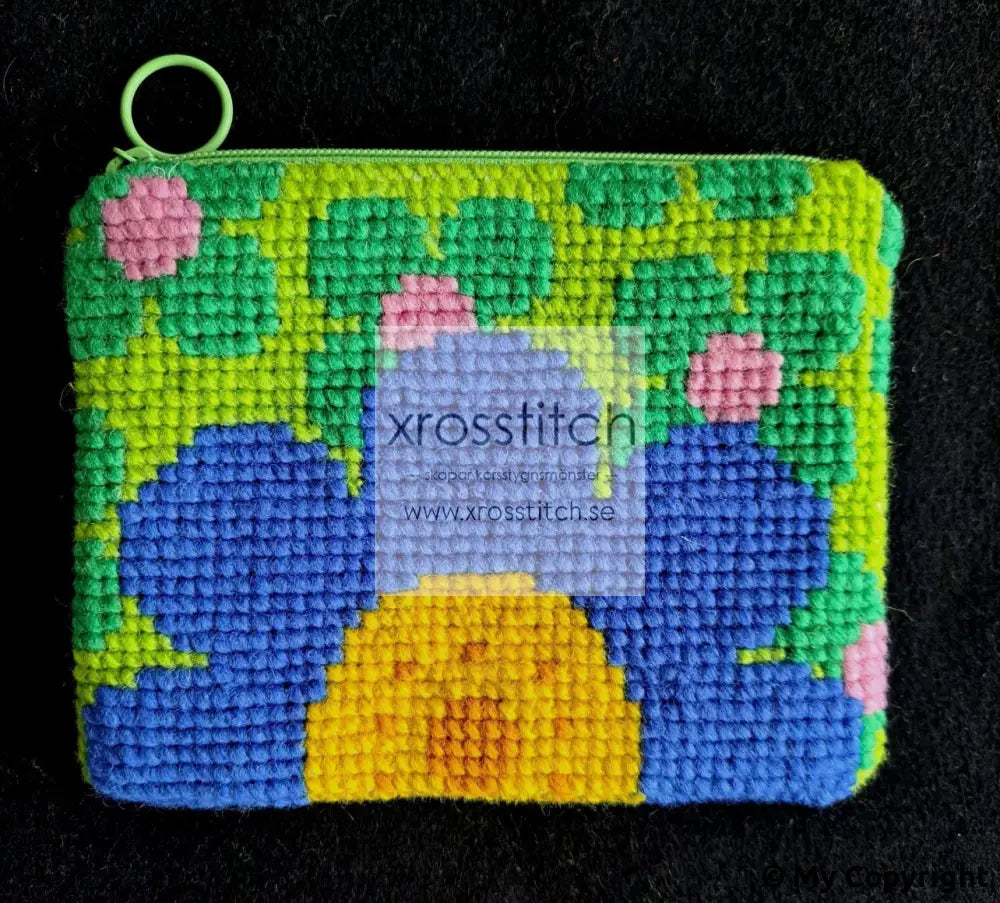 Mönster - retroblomma med blommor